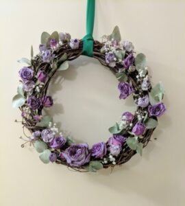 Purple Floral Wreath